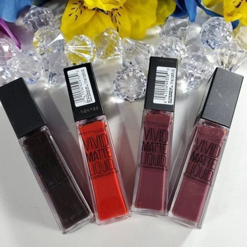 Maybelline Vivid Matte Gel Lip Gloss New York Lip Color Smoky Rose Make Up
